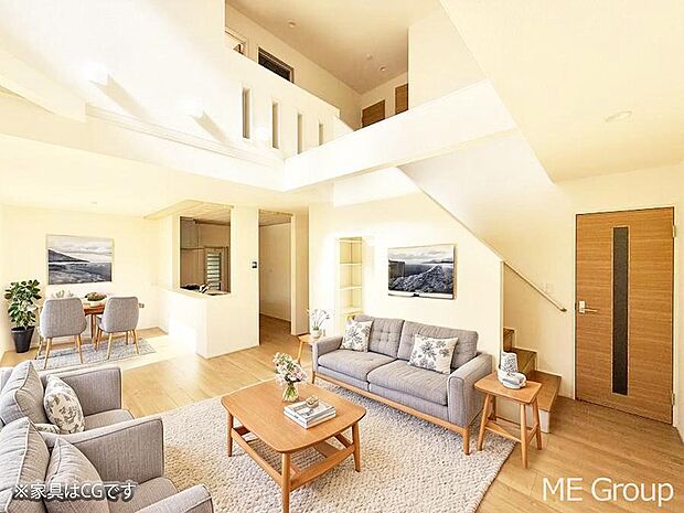 ■くつろぎと笑顔が集まる、心温まるリビング