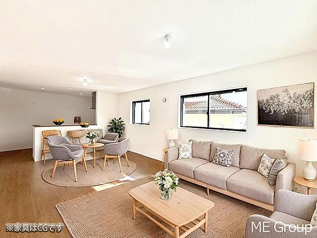 ■くつろぎと笑顔が集まる、心温まるリビング