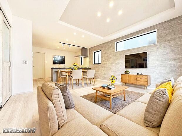 ■心落ち着く場所、ゆったり過ごせるリビング