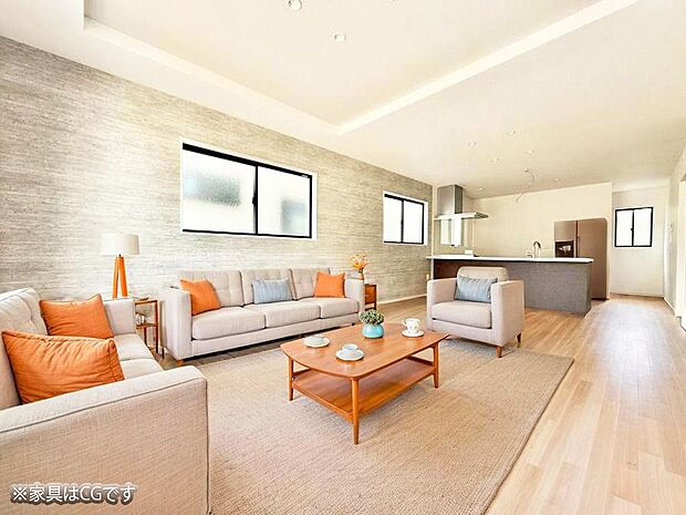 ■心落ち着く場所、ゆったり過ごせるリビング