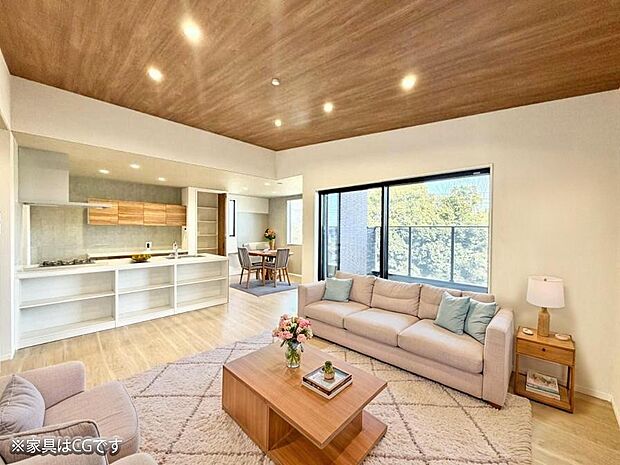 ■心落ち着く場所、ゆったり過ごせるリビング