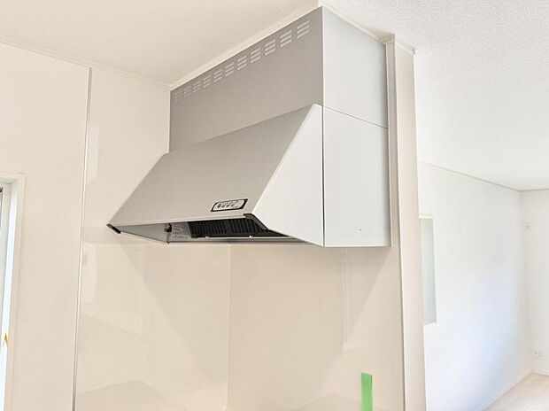 ■調理時の蒸気や匂いが換気扇に誘導され、効率的に排煙ができます。