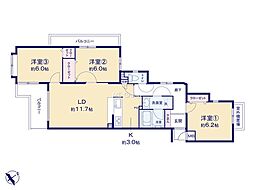 間取図画像 3LDK
