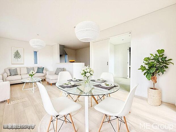 ■くつろぎと笑顔が集まる、心温まるリビング