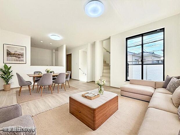 ■くつろぎと笑顔が集まる、心温まるリビング