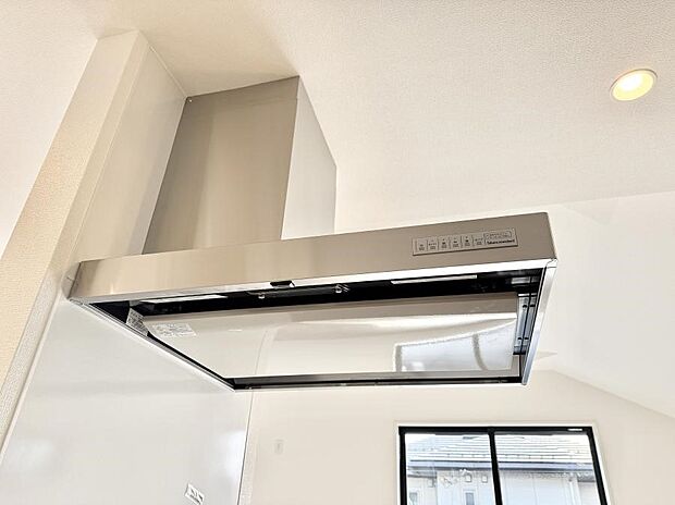 ■調理時の蒸気や匂いが換気扇に誘導され、効率的に排煙ができます。