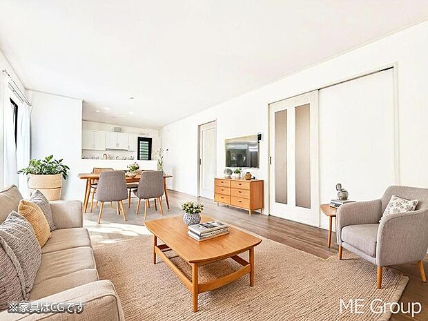 ■心落ち着く場所、ゆったり過ごせるリビング