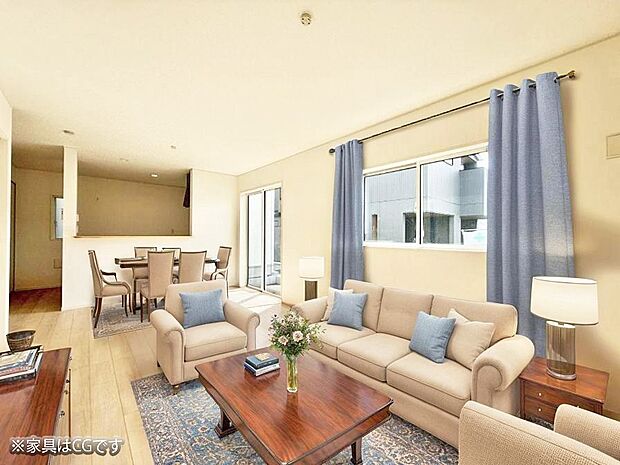 ■くつろぎと笑顔が集まる、心温まるリビング