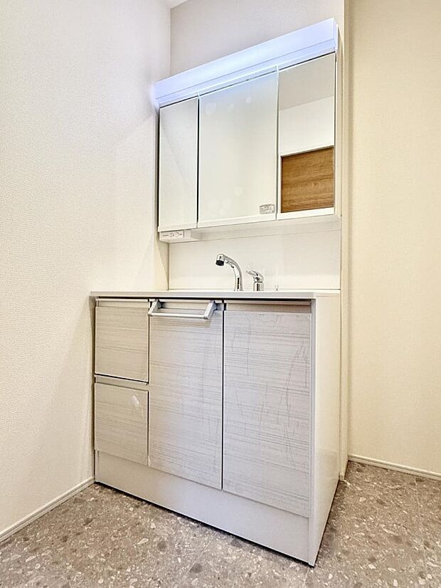 ■明るい洗面所は毎朝の歯磨きも楽しくできちゃいそうです♪