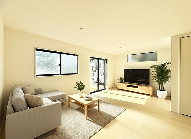 ■心落ち着く場所、ゆったり過ごせるリビング※家具はCGです