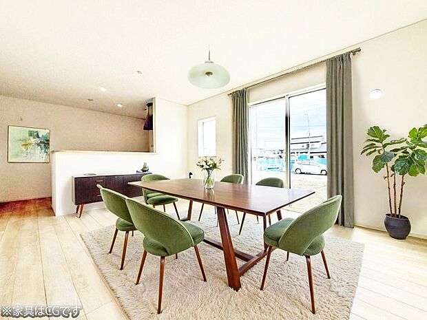 ■心落ち着く場所、ゆったり過ごせるリビング