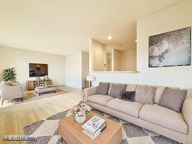 ■心落ち着く場所、ゆったり過ごせるリビング