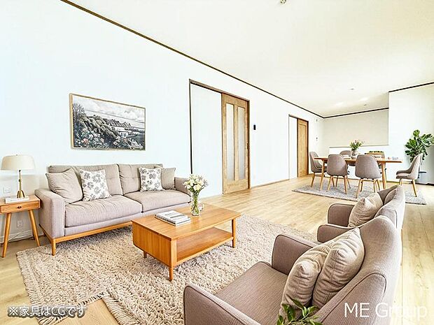 ■心落ち着く場所、ゆったり過ごせるリビング