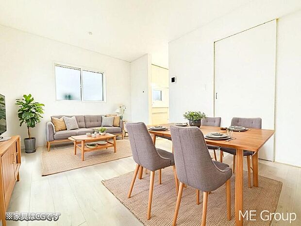 ■くつろぎと笑顔が集まる、心温まるリビング