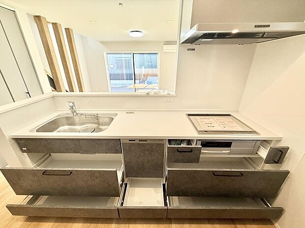 ■シンプルで機能的、毎日使いやすいキッチン