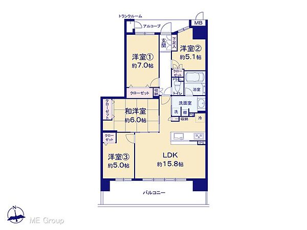 間取り：314002627167