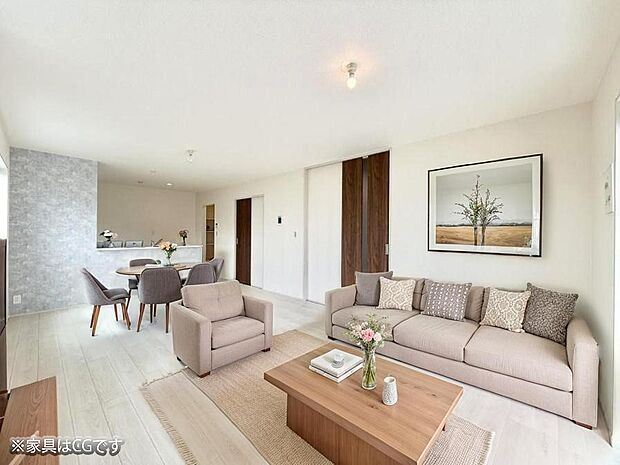 ■心落ち着く場所、ゆったり過ごせるリビング