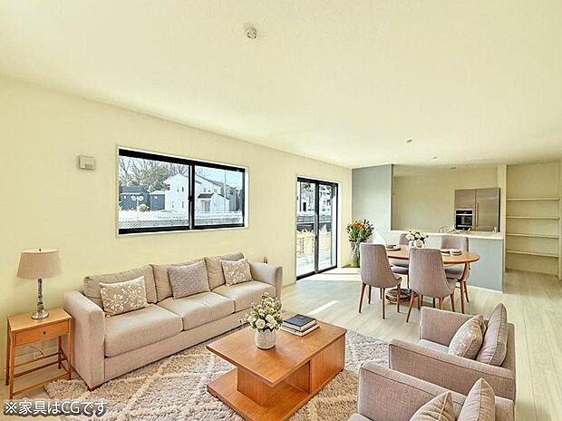 ■くつろぎと笑顔が集まる、心温まるリビング