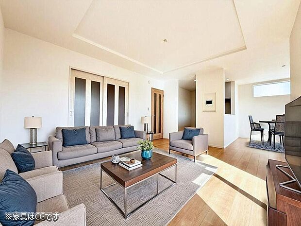 ■くつろぎと笑顔が集まる、心温まるリビング