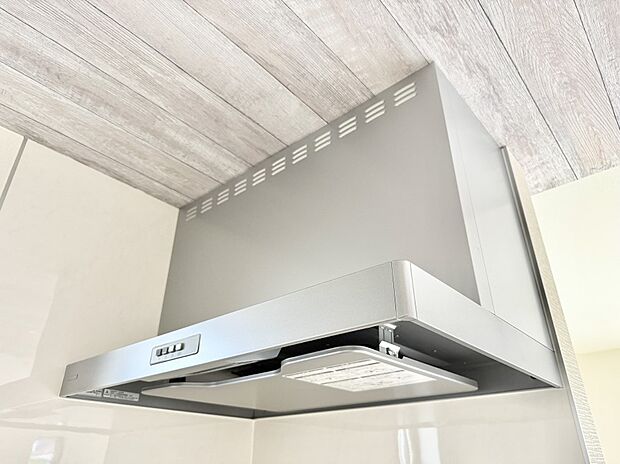 ■調理時の蒸気や匂いが換気扇に誘導され、効率的に排煙ができます。