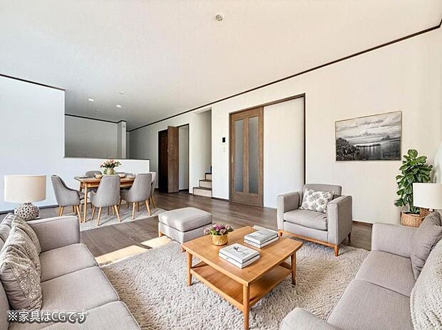 ■くつろぎと笑顔が集まる、心温まるリビング