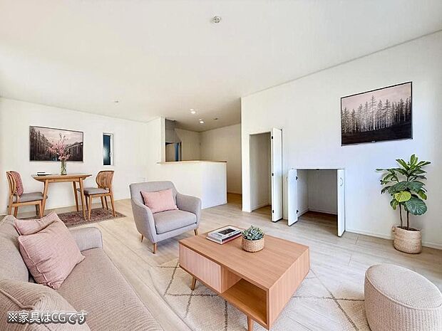 ■心落ち着く場所、ゆったり過ごせるリビング