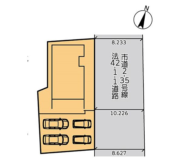 ■カースペース3～4台可！（車種による）