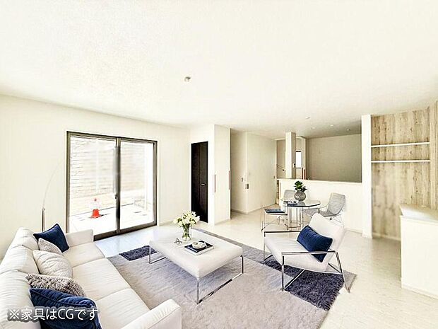 ■心落ち着く場所、ゆったり過ごせるリビング