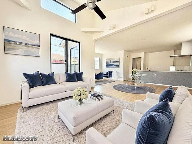 ■くつろぎと笑顔が集まる、心温まるリビング