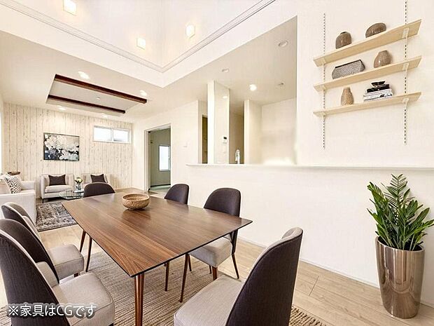 ■くつろぎと笑顔が集まる、心温まるリビング