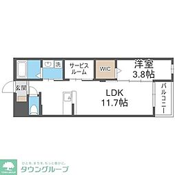 西鉄天神大牟田線 井尻駅 徒歩21分の賃貸マンション 5階1SLDKの間取り