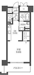 ウェルブライト博多ステーション 1DKの間取図画像