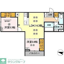 プランドゥブレ西新 2階