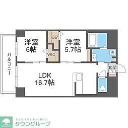 間取図画像 2LDK