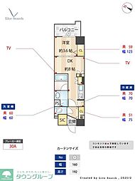 ウェルブライト博多ステーション 1LDKの間取図画像