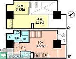 MODERNPALAZZO天神東グランM 1LDKの間取図画像