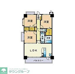 ネオジェラーモ3 3LDKの間取図画像