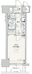 エステムコート博多駅前アヴェール 1Kの間取図画像