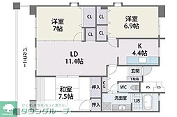 Ｌ−ＰＬＡＣＥ　ＫＡＩＺＵＫＡ(エルプレイスカイヅカ) 3階