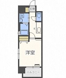 エンクレスト吉塚駅前 1Kの間取図画像