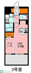 デュ・レジア博多レジデンス 1LDKの間取図画像