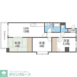 グランディ野間 3LDKの間取図画像