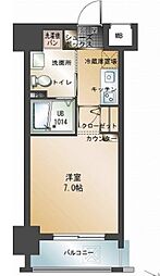 エンクレスト大手門 1Kの間取図画像