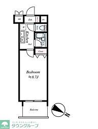 エンクレスト博多駅南 1Kの間取図画像