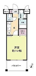 レジディア博多2 1Kの間取図画像
