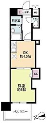 レジディア博多 1DKの間取図画像