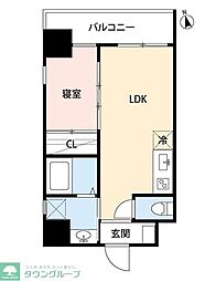 タツミ大橋 1LDKの間取図画像