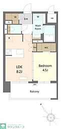 S-RESIDENCE博多駅東awesome 1LDKの間取図画像
