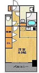 LaFaseVERXEEDHAKATA 1Kの間取図画像