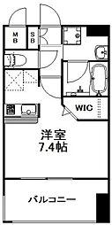 エンクレスト天神MARK 1Kの間取図画像